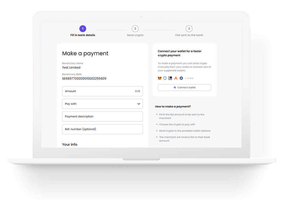 one-click stablecoin checkout