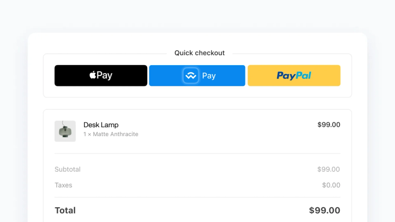 one-click stablecoin checkout